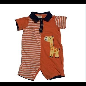 First Impressions Baby Boy Giraffe Romper